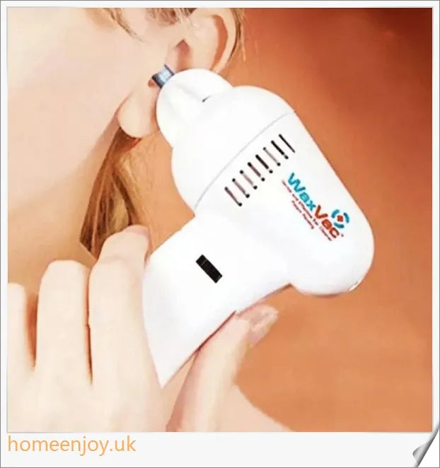 Electric Ear Wax Vacuum Cleaner with a silicone tip for safe and gentle ear cleaning
