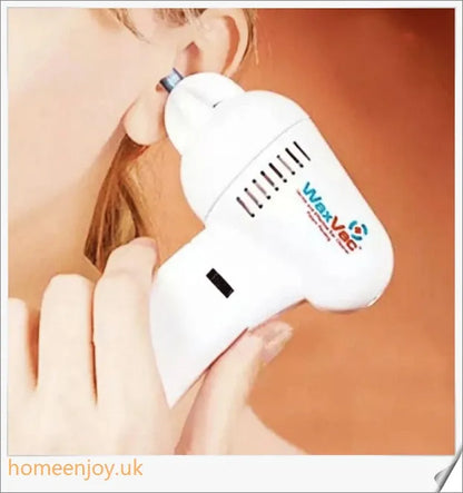 Electric Ear Wax Vacuum Cleaner with a silicone tip for safe and gentle ear cleaning