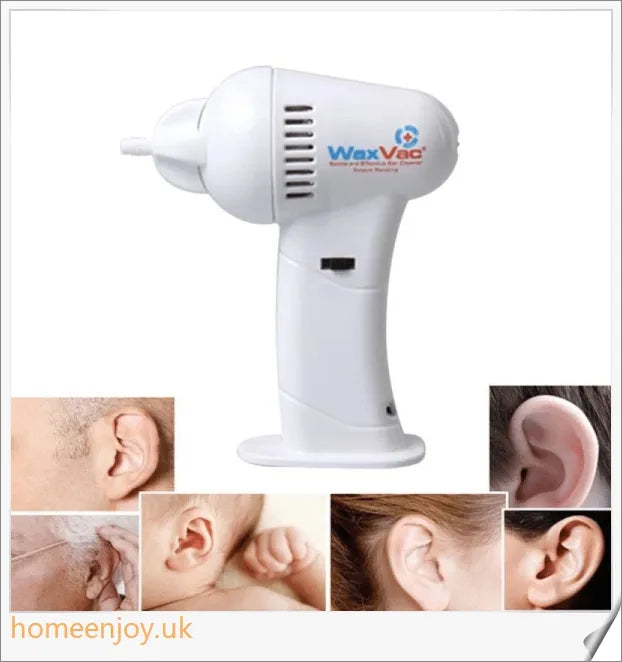 Electric Ear Wax Vacuum Cleaner with a silicone tip for safe and gentle ear cleaning