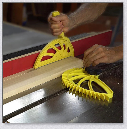 Premium table saw woodwork tools in yellow color, designed for precision cutting and control in DIY and professional woodworking projects
