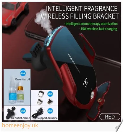 Car Smart Aromatherapy Mobile Phone Holder - Secure smartphone mount with integrated essential oil diffuser for in-car convenience and relaxation
