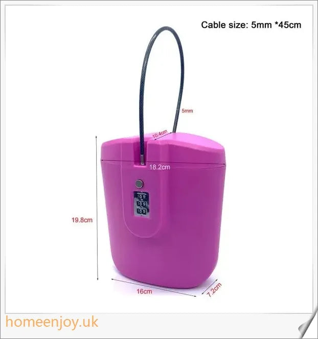 ABS Plastic Bucket Beach Password Storage Box with Secure Password Lock and Durable Design for Outdoor Use