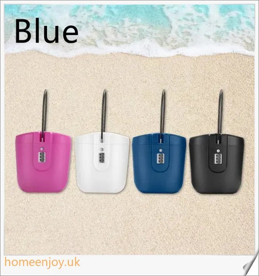 ABS Plastic Bucket Beach Password Storage Box with Secure Password Lock and Durable Design for Outdoor Use