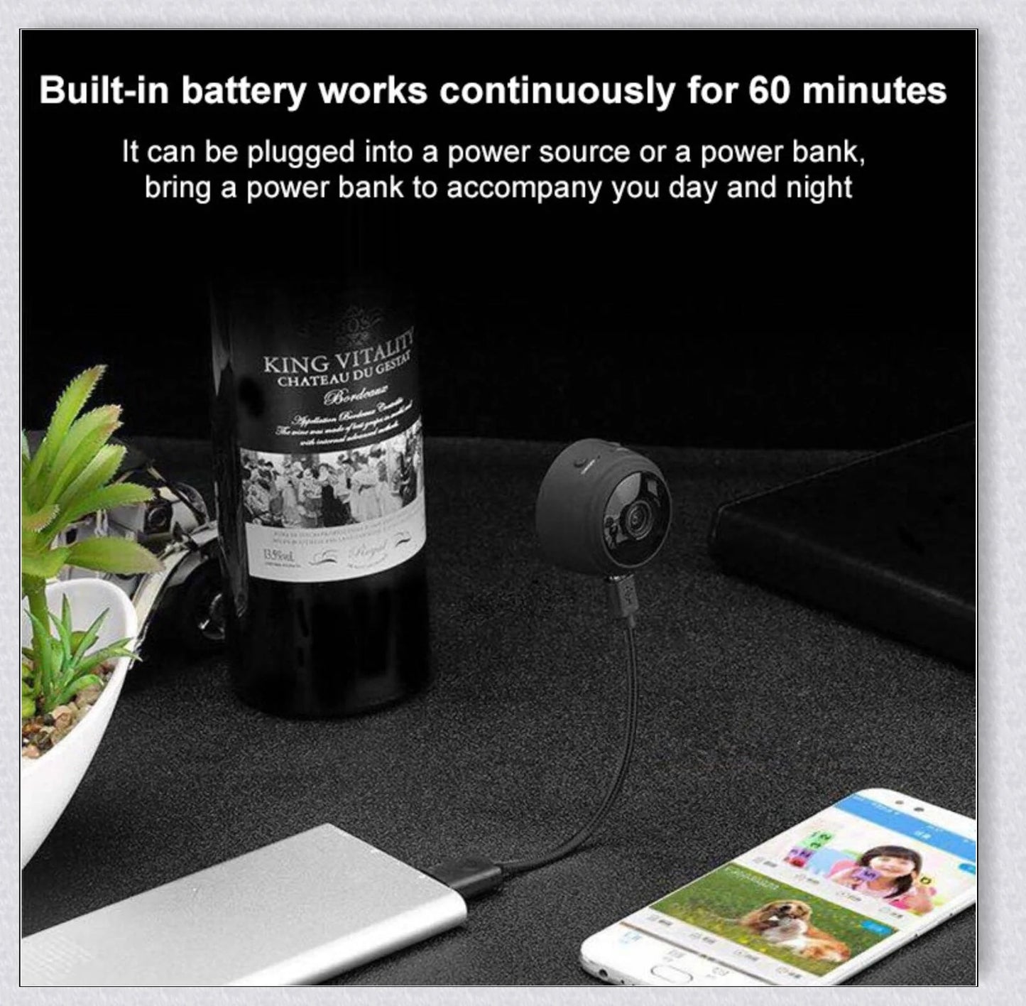 Livestock Trailer Monitoring Camera with 1080P HD video, remote viewing, motion detection, and magnetic base for easy installation