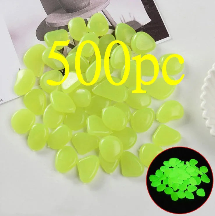 Qiming fluorescent luminous stones in mixed colours for aquarium and garden decoration