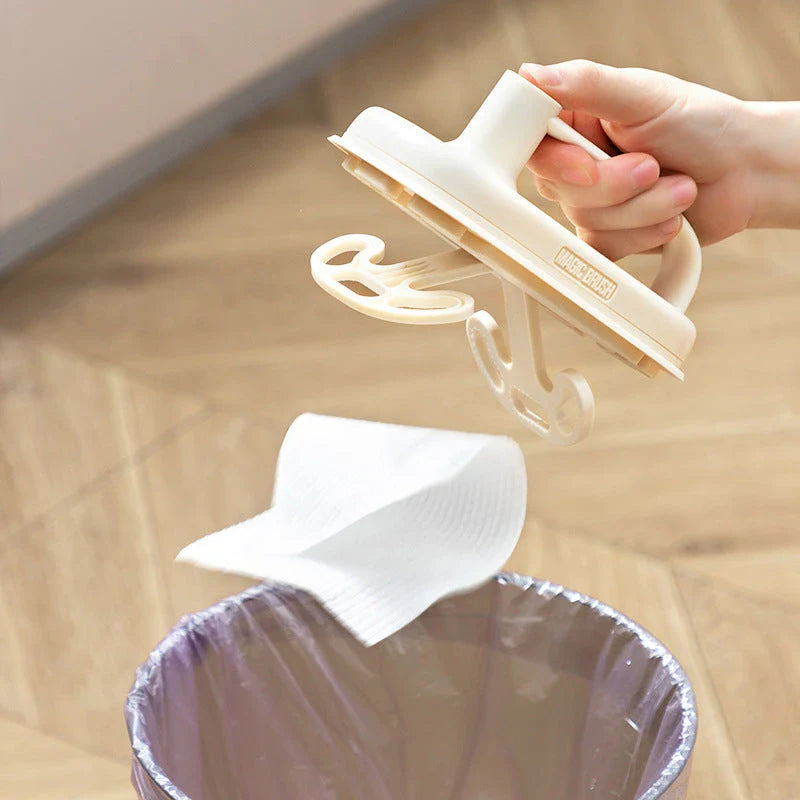 Versatile cleaning brush with disposable pads for effortless home cleaning and maintenance