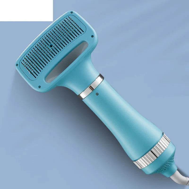 Household dog teddy pet hair dryer grooming tool with adjustable airflow settings and one-key hair removal feature