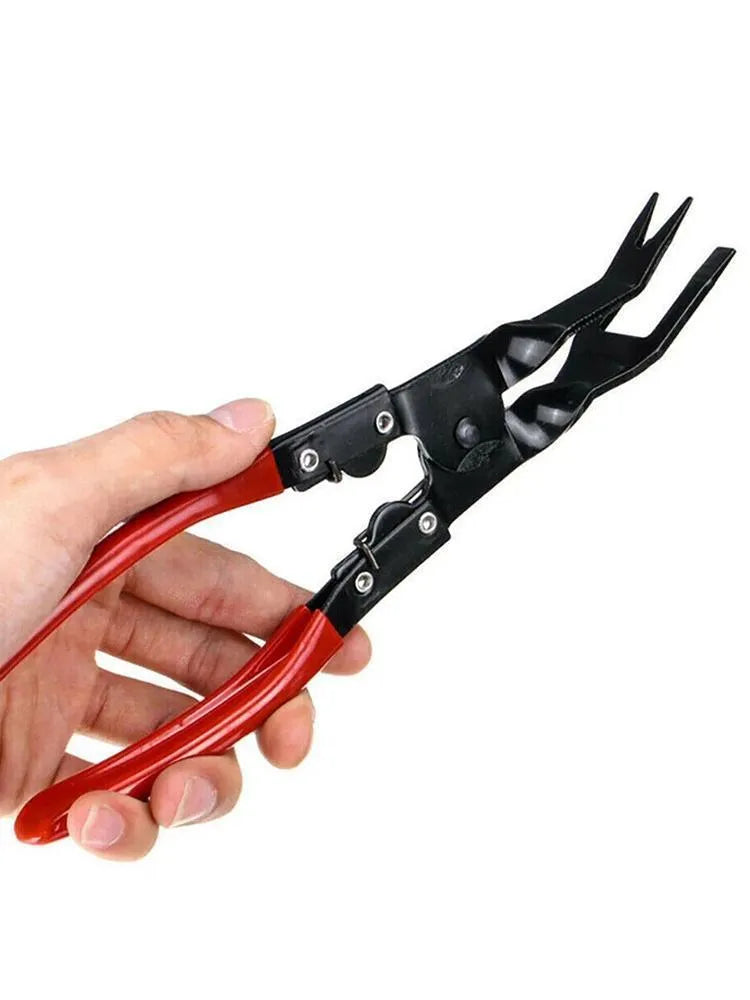 Blue automotive separator pliers for door panel and interior clamp removal, 240mm length