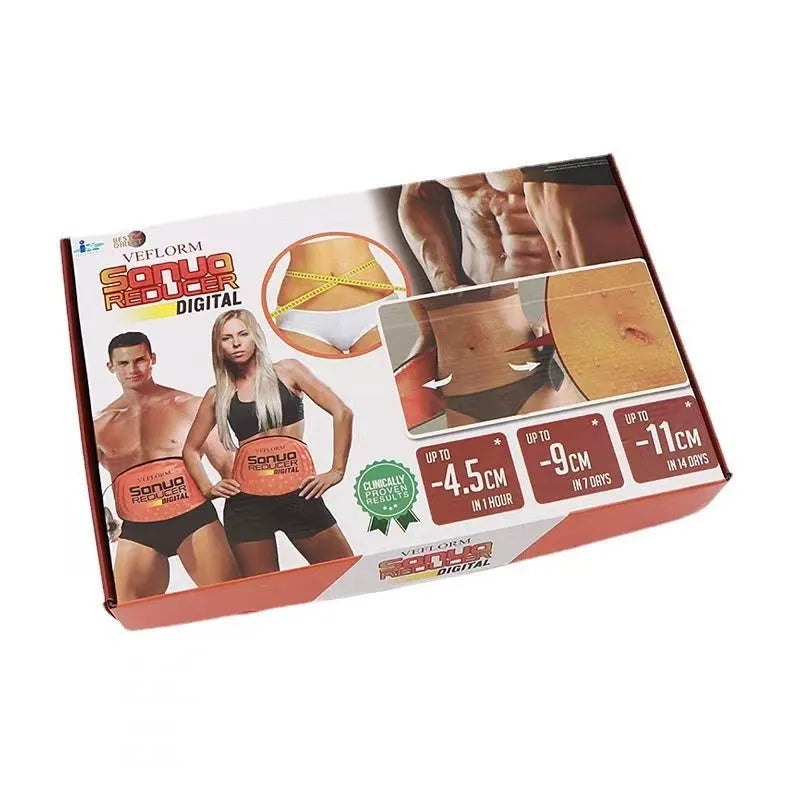 Hot compress waist support belt for sauna massage and fat reduction in thick and thin options