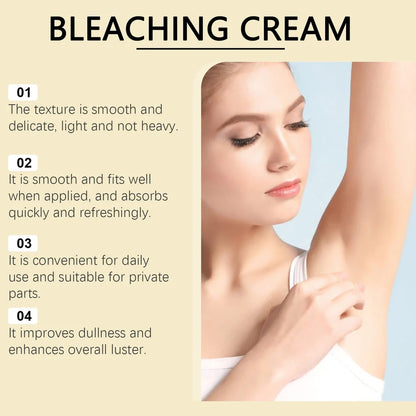 50g skin lightening cream jar with vitamin C and titanium dioxide for pigment treatment