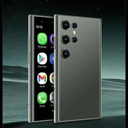 S23PRO XS15 mini Android smartphone in black, green, or pink purple colour.