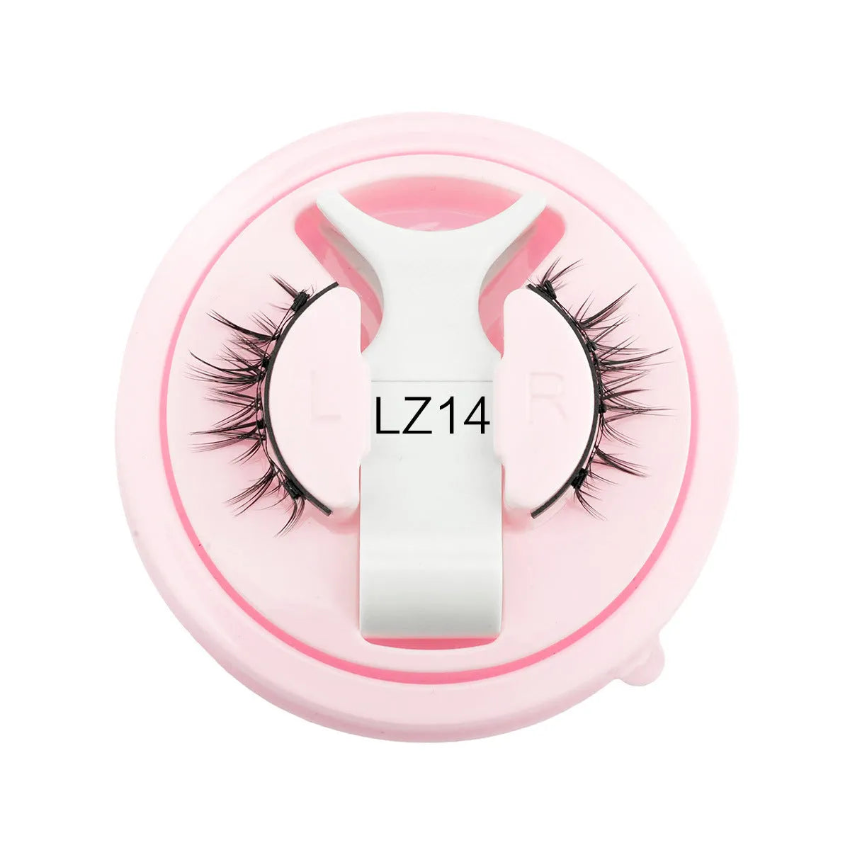 Set of reusable waterproof false eyelashes with natural thick design, glue-free.
