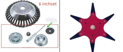 Stainless steel wire lawn mower head for garden weed and debris removal