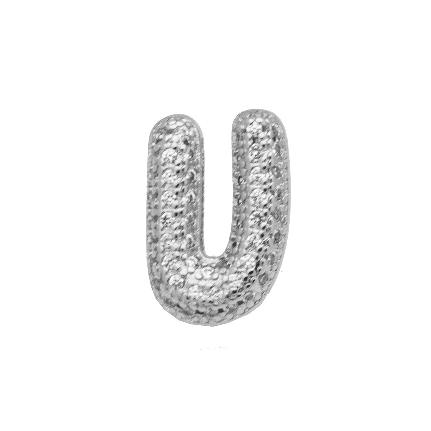 Retro copper bracelet with a letter 'A' charm featuring micro inlaid zircon, shown in a gold finish.