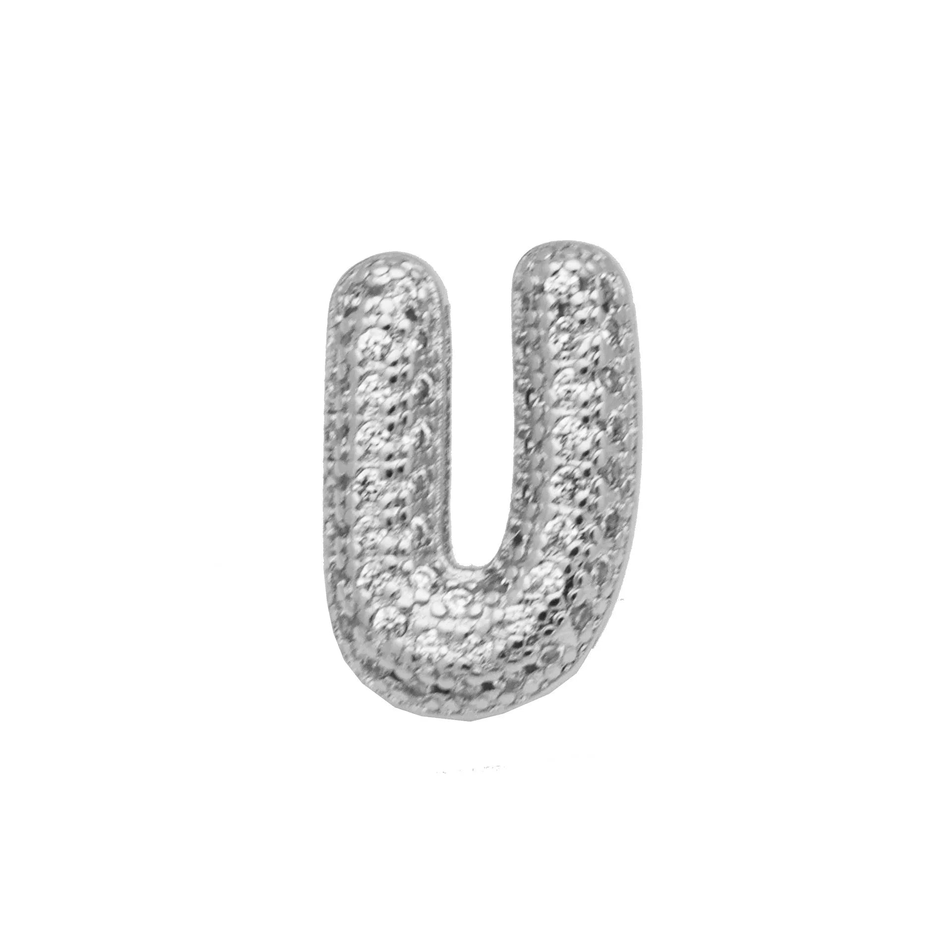 Retro copper bracelet with a letter 'A' charm featuring micro inlaid zircon, shown in a gold finish.