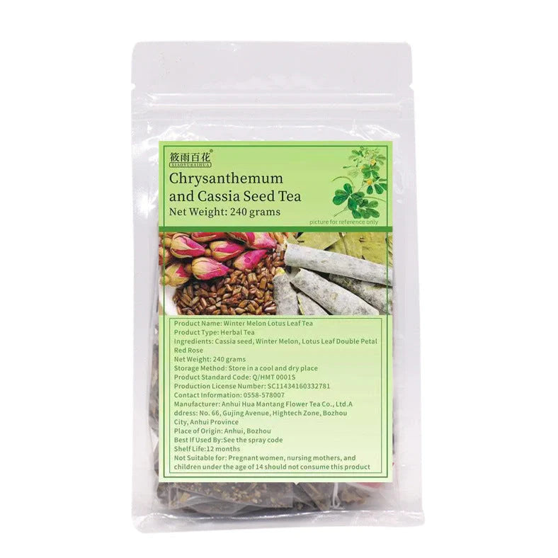 240g package of winter melon and lotus leaf herbal tea for cold soaking preparation
