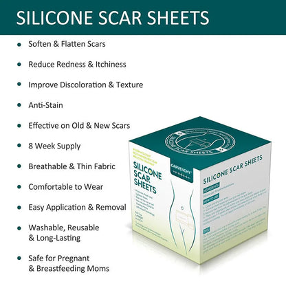Silicone scar tape roll measuring 3 metres with pomegranate extract formulation