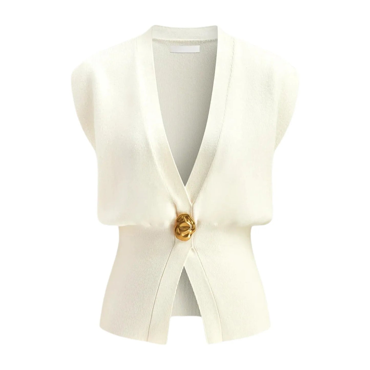 Women's loose fit V-neck button cardigan in a knitted polyester fabric, shown in a range of colours.
