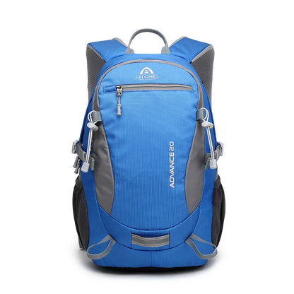 20 litre daypack backpack shown in one of seven colours: black, blue, green, orange, red, rose red, or turquoise.
