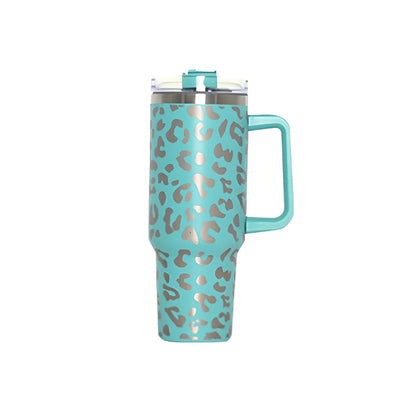 304 stainless steel vacuum cup with double-wall insulation showing 40oz capacity and 26cm height dimensions