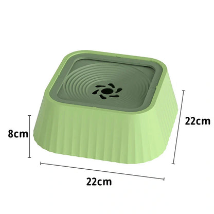 Portable floating water bowl for pets, designed to prevent splashing and keep mouths dry
