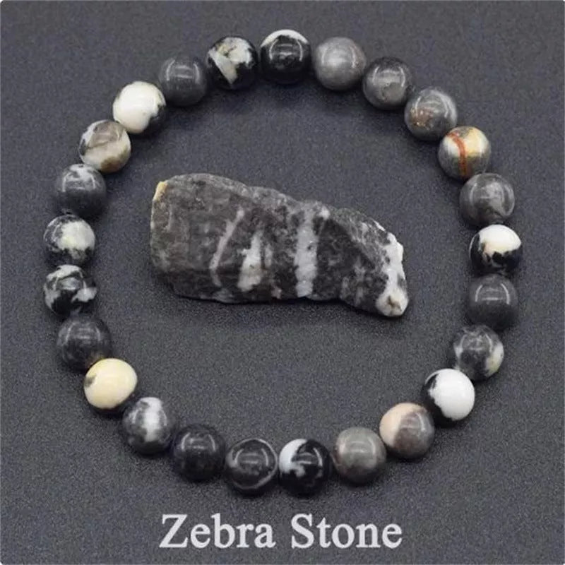 Natural stone tiger eye beaded bracelet for stress relief and yoga