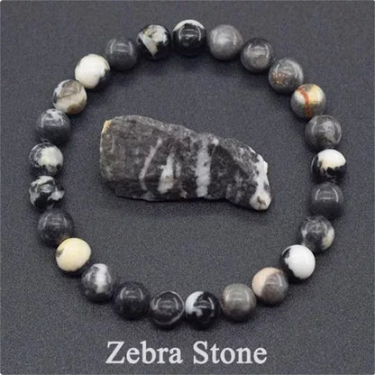 Natural stone tiger eye beaded bracelet for stress relief and yoga