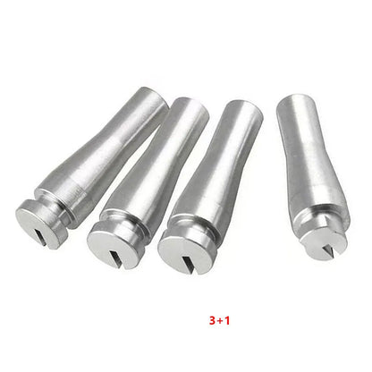 Four silver aluminium auto parts for Ford F150 F250 F350 cab rear latch repair kit.