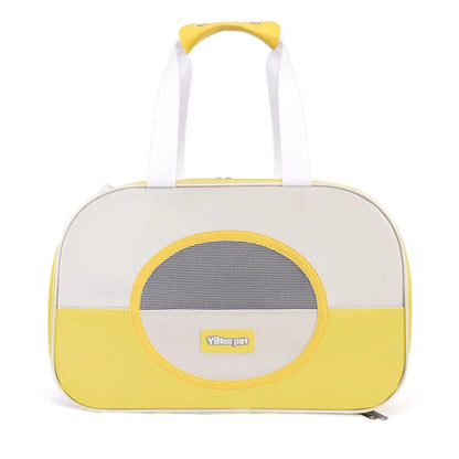 Outdoor portable foldable cat backpack in Oxford cloth with contrast colour design and 15 Jin capacity