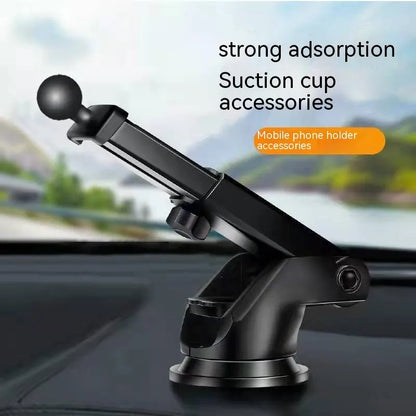 Car mobile phone holder with wireless charging and clamping mechanism in silver finish