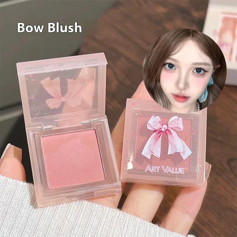 Butterfly box themed makeup set with matte lip muds, pink powder blusher and matching necklace