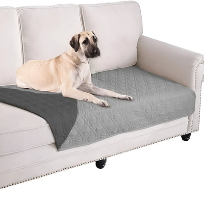 Reversible dog blanket sofa cover in assorted colours protecting furniture