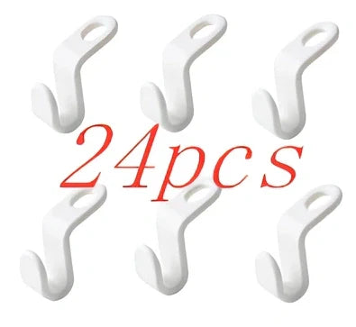 Plastic closet stack hanger rack with 6x2cm PP connectors for vertical garment stacking