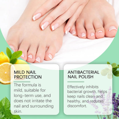 30ml bottle of nail care nursing solution for gentle daily cleaning.