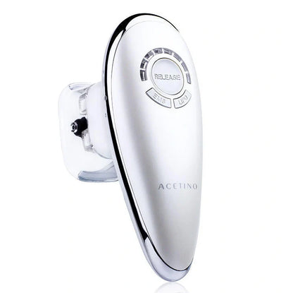 White EMS vacuum massage device with large and small suction cups, measuring 154mm long with control buttons