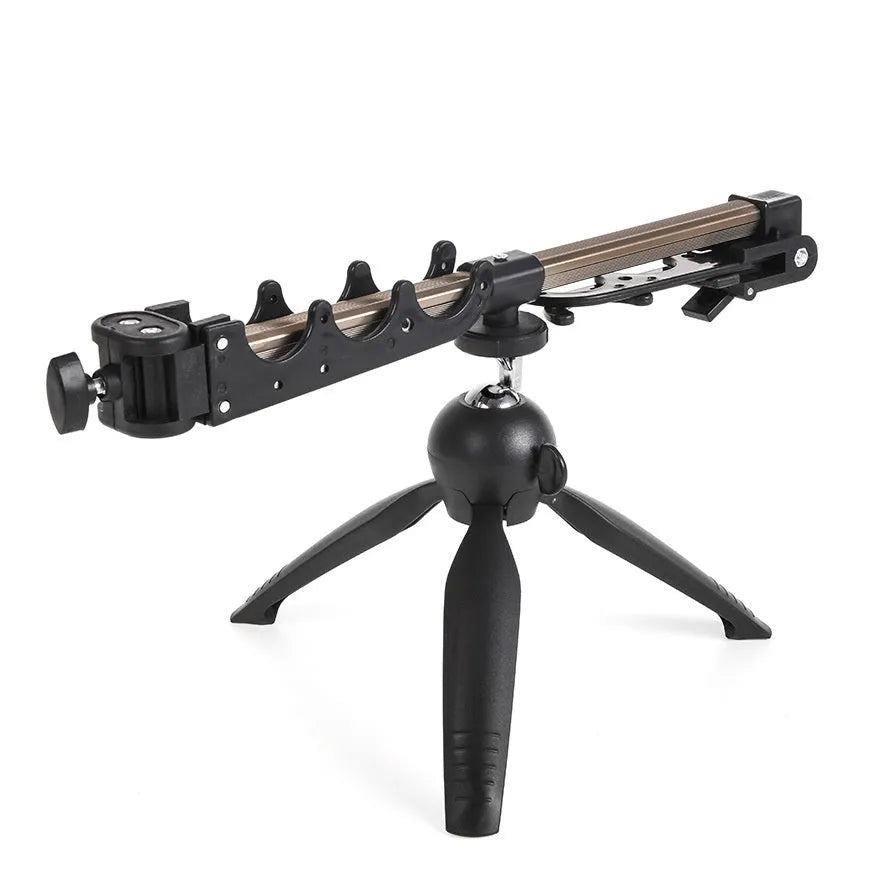 Aluminium alloy ice fishing rod holder bracket with triangle tripod design for small rods