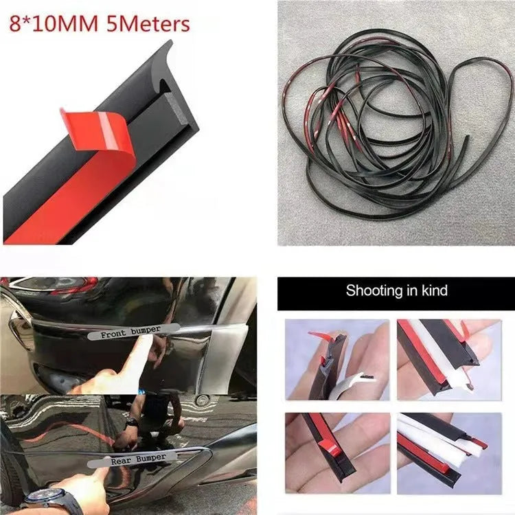TPE rubber seal strip for car bumper and door gap filling in black or white colour
