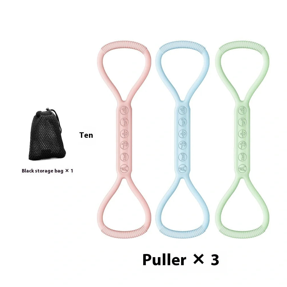 Women's Fitness Elastic Band Chest Expander in vibrant colors for effective workouts