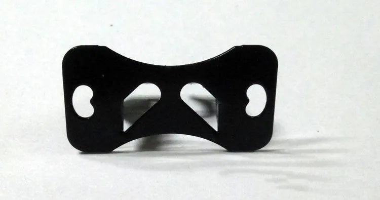 Black universal in-car camera holder with adjustable angle on a metal bracket
