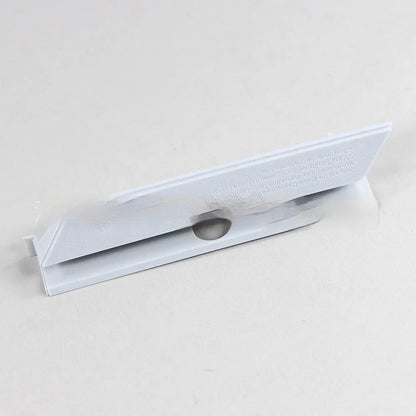 Black and white plastic hard drive PCB cover for 3.5-inch drives, shown from above.