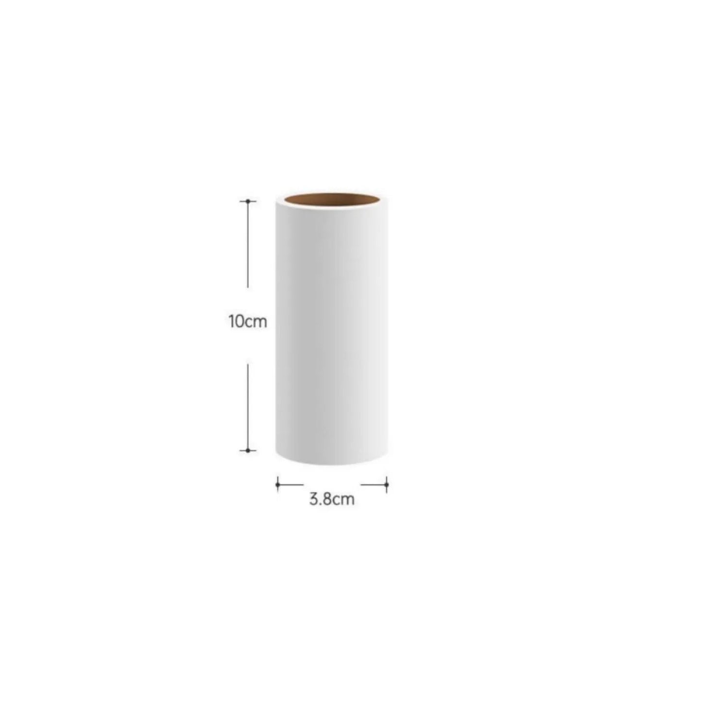 Sticky hair roller replacement paper roll for pet hair removal in green, white and yellow options