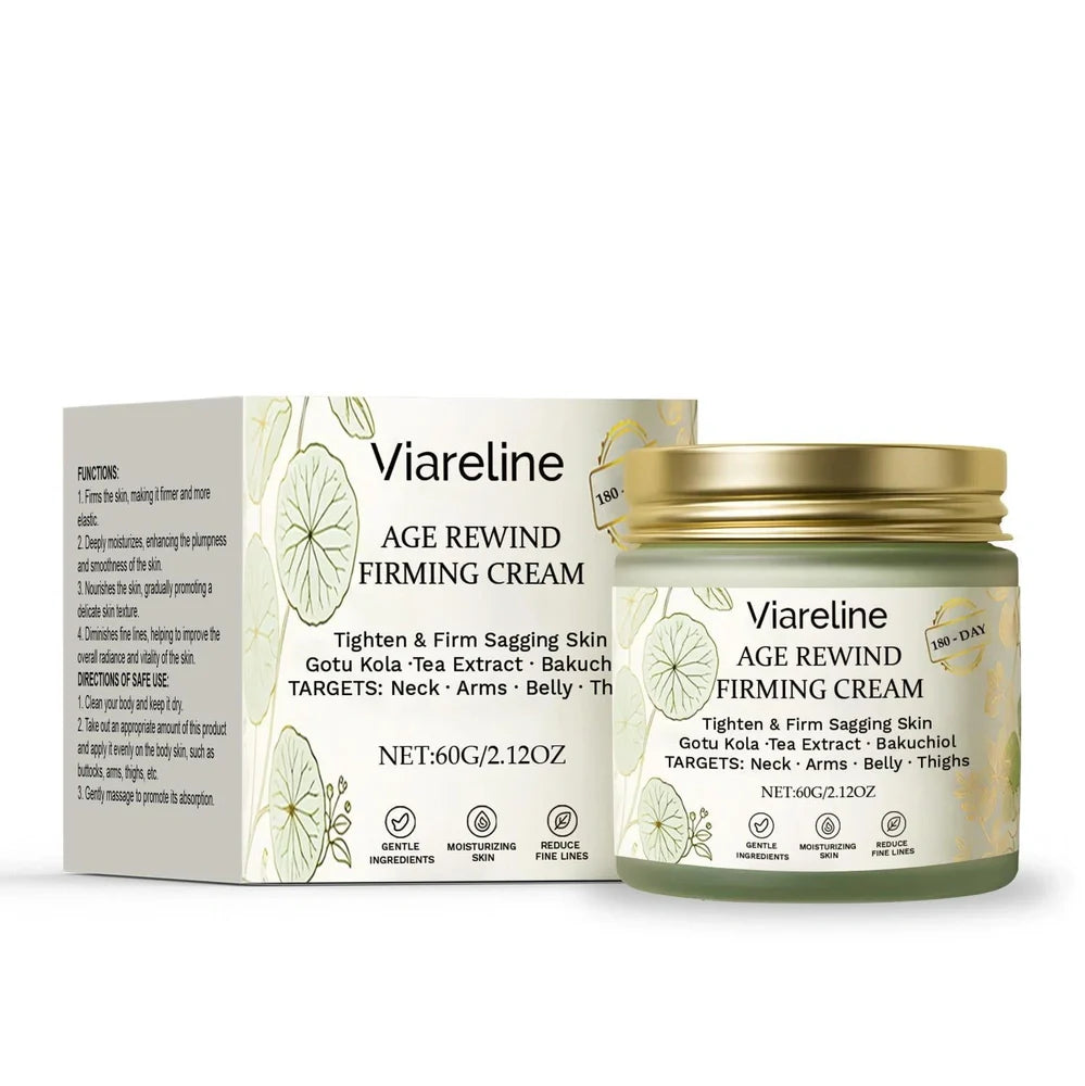 Age Rewind Firming Cream 60g container with moisturising formulation for hydration and firmness support