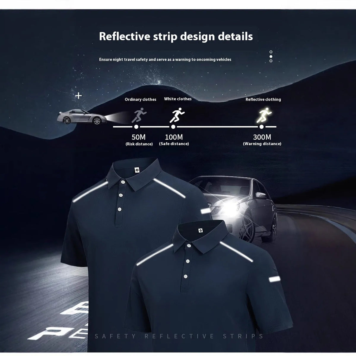 Man wearing a solid colour quick-dry work shirt with short sleeves and ice feeling technology.