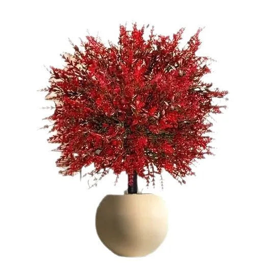 Plastic decorative flower stake in red, white or purple colours for garden or desktop decoration