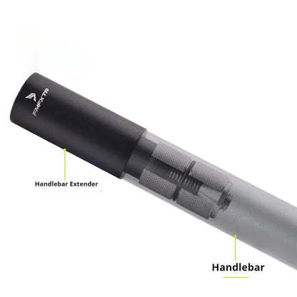 Aluminium alloy bicycle handlebar extension rod with folding mechanism