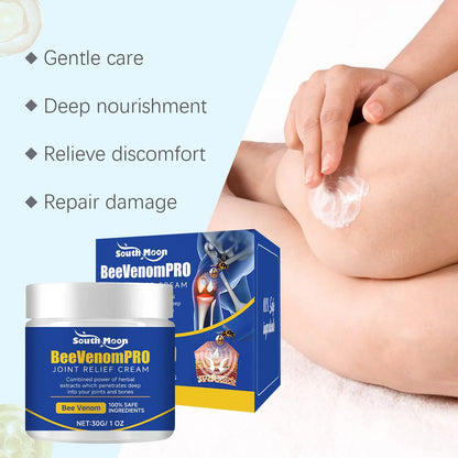 Herbal joint cream jar with knee massagers and knee pad set
