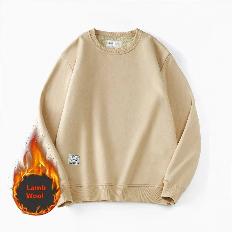 Cozy fleece pullover sweatshirt for men in a variety of classic colors