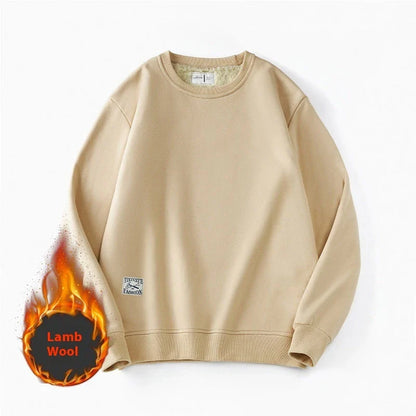 Cozy fleece pullover sweatshirt for men in a variety of classic colors