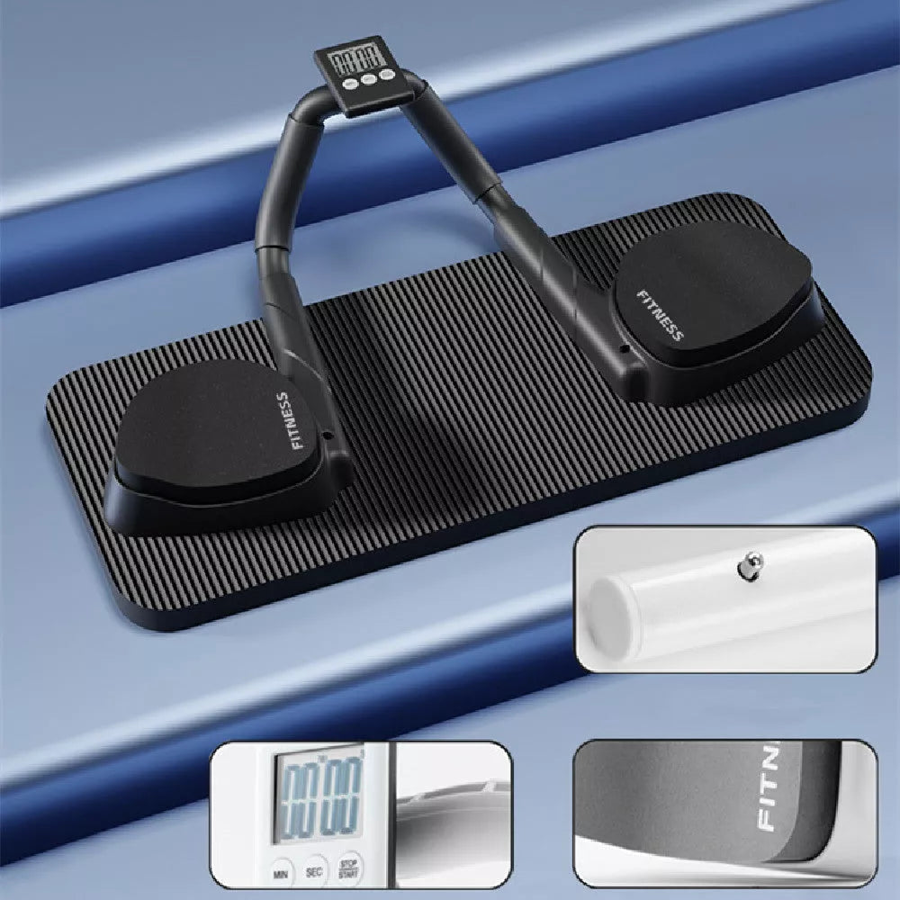 Sports Fitness Flat Support Trainer in black and white with anti-slip EVA base