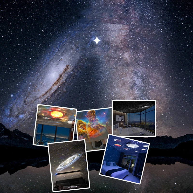 Premium Galaxy Projector Lamp with 12 Celestial Display Scenarios, Adjustable Lighting, and Compact Design for Home Decor